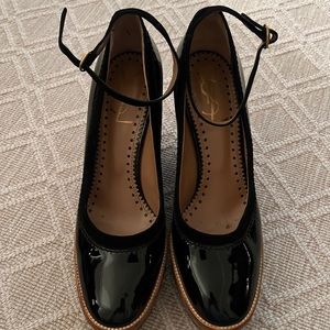 YSL Patent Leather Wedges - Size 39
